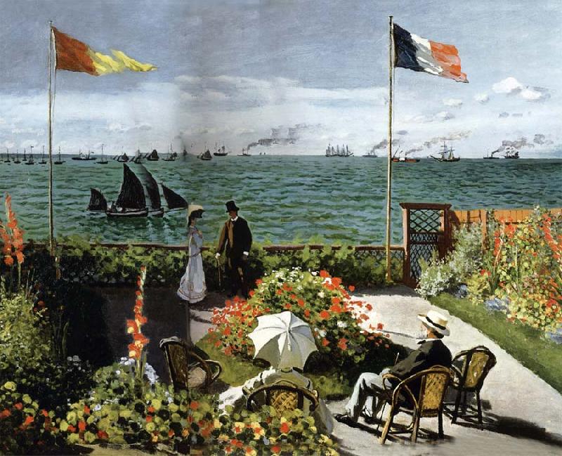 Claude Monet Garden at Sainte  adress oil painting image